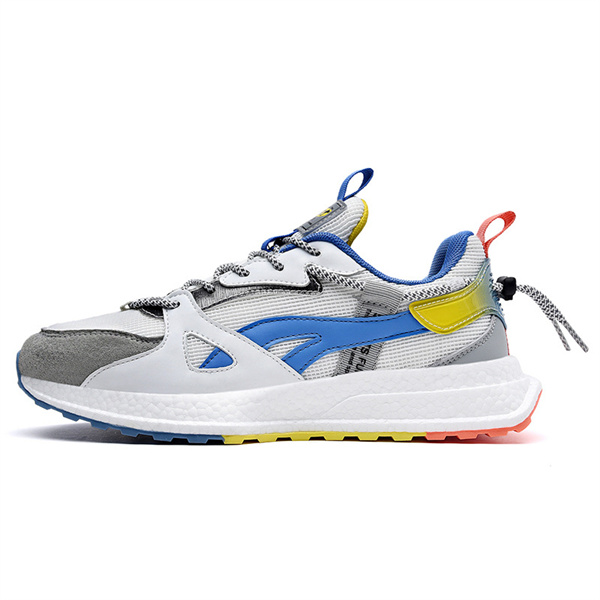 Scarpe da Ginnastica Popcorn Running Uomo (Bianco/Nero/Grigio)- 2125