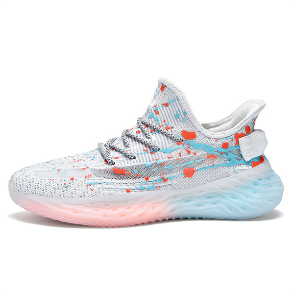 Scarpe Yeezy Popcorn Luminous Uomo (Arancia/Nero/Rosa/Grigio)- 2122