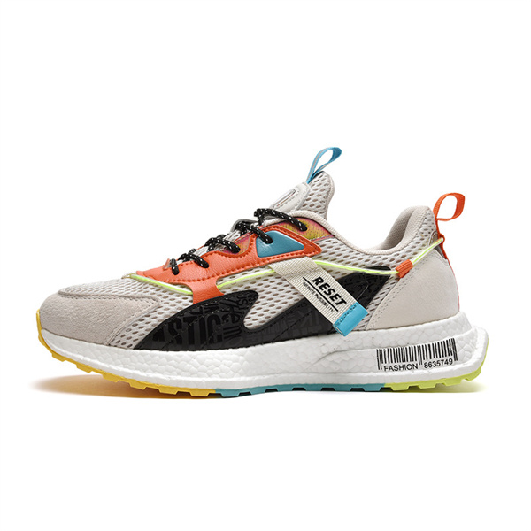 Moda Scarpe da Ginnastica Uomo (Bianco/Nero/Grigio)- 2162