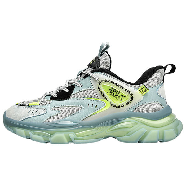 Moda Scarpe da Ginnastica Uomo (Bianco/Nero/Grigio)- 6628