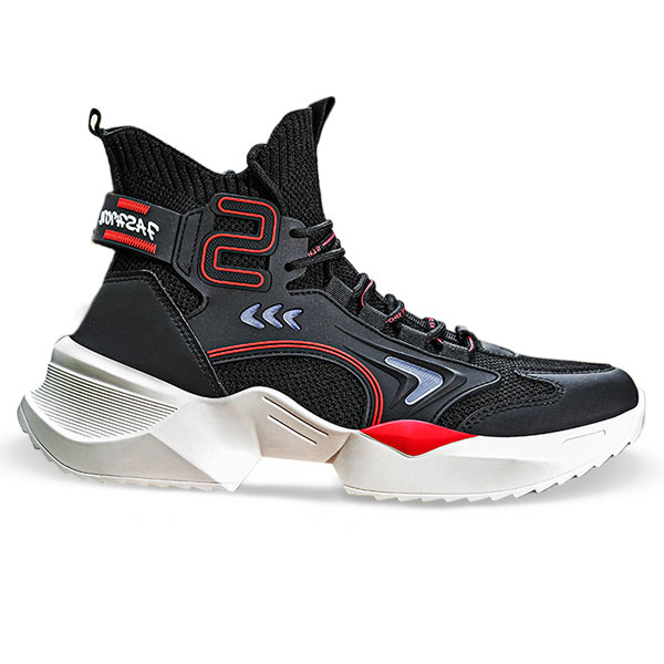 Scarpe da Ginnastica Alte Moda AJ Uomo (Bianco/Nero)- MX8997